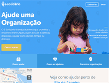 Tablet Screenshot of e-solidario.com.br